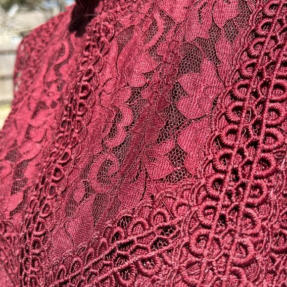 Cable & gauge winter bloom lace top L - Picture 5 of 6